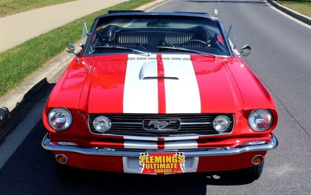 1965 White Ford Mustang Convertible