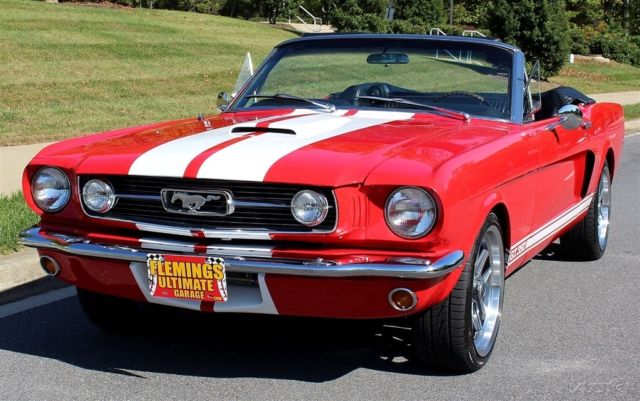 1965 White Ford Mustang Convertible