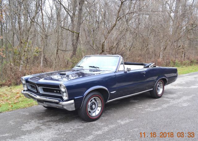 1965 BLUE Pontiac GTO Convertible