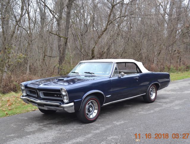 1965 BLUE Pontiac GTO Convertible