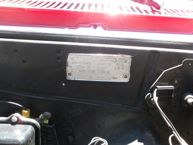 1965 Red Pontiac GTO Convertible