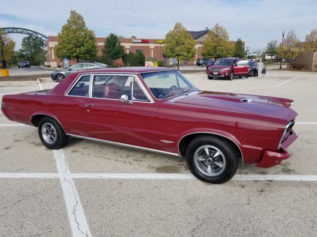 1965 Burgundy Pontiac GTO Coupe