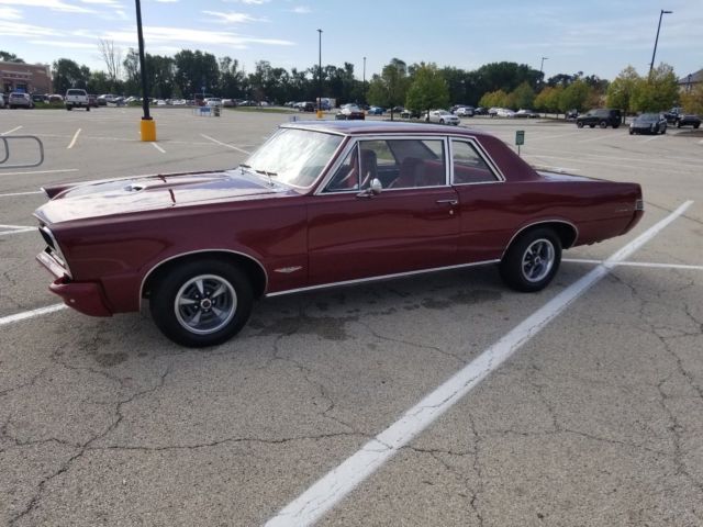 1965 Burgundy Pontiac GTO Coupe