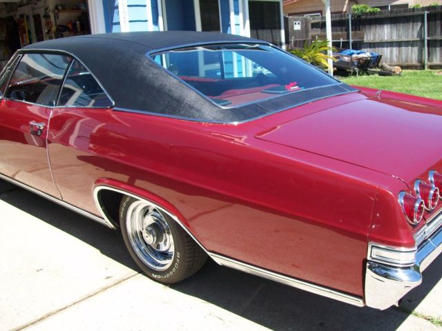 1965 Burgundy Chevrolet Impala Coupe