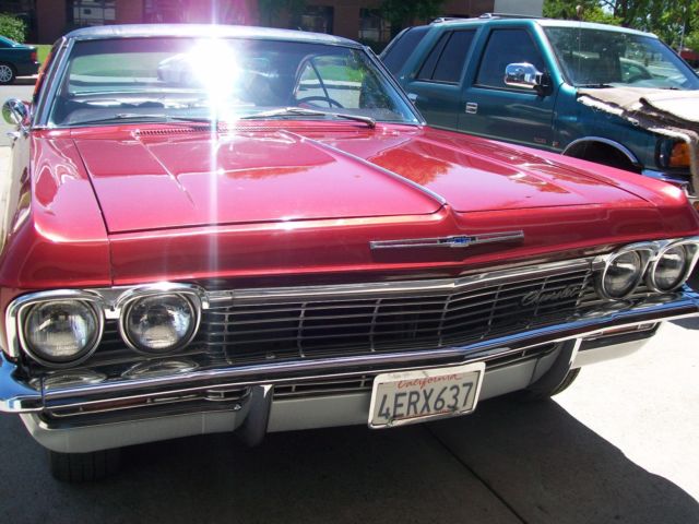 1965 Burgundy Chevrolet Impala Coupe