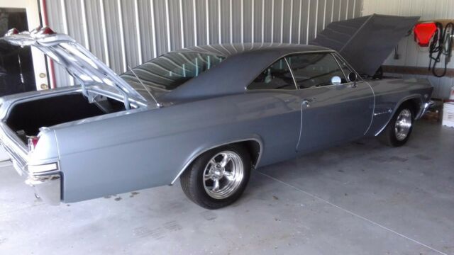 1965 Blue Chevrolet Impala 2 door hard top