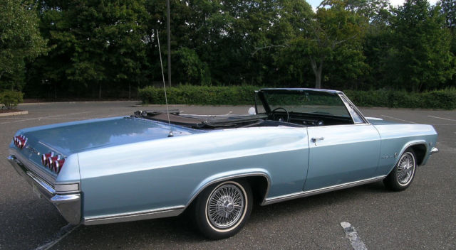 1965 Blue Chevrolet Impala Convertible