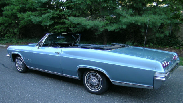 1965 Blue Chevrolet Impala Convertible