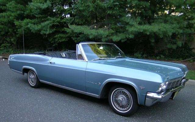 1965 Blue Chevrolet Impala Convertible