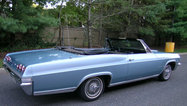 1965 Blue Chevrolet Impala Convertible