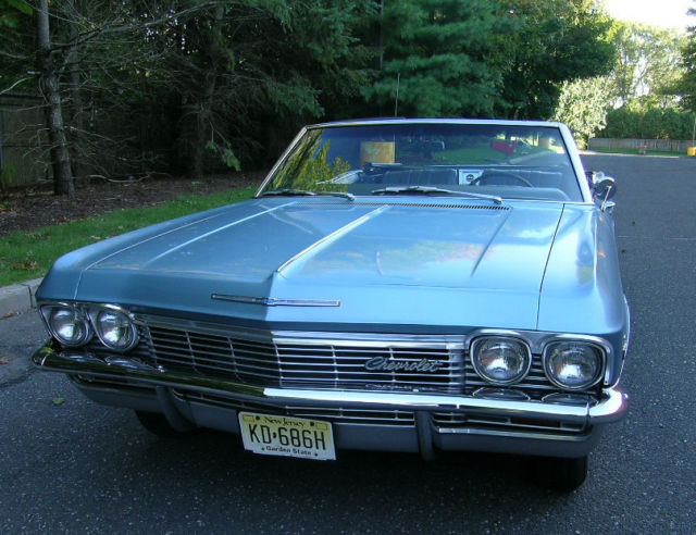 1965 Blue Chevrolet Impala Convertible