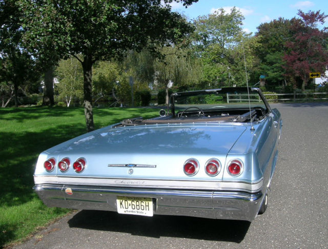 1965 Blue Chevrolet Impala Convertible