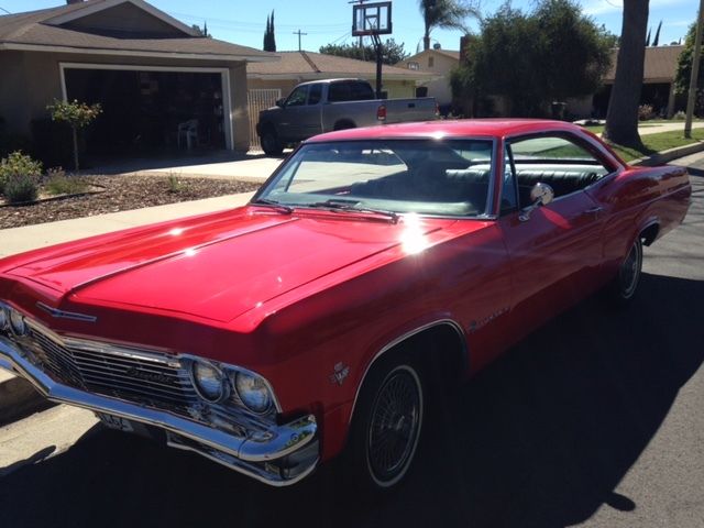 1965 Red Chevrolet Impala Coupe
