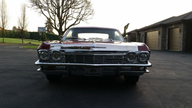 1965 Burgundy Chevrolet Impala Coupe