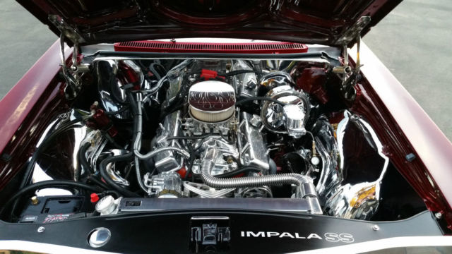 1965 Burgundy Chevrolet Impala Coupe