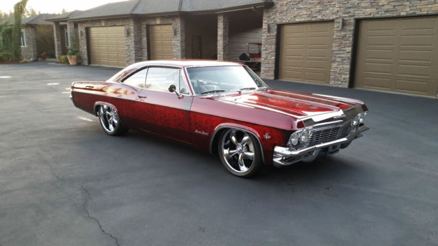 1965 Burgundy Chevrolet Impala Coupe