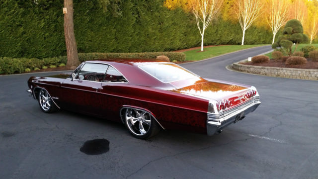 1965 Burgundy Chevrolet Impala Coupe