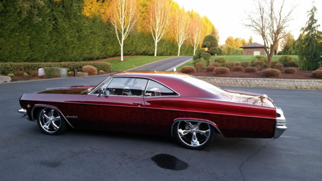 1965 Burgundy Chevrolet Impala Coupe