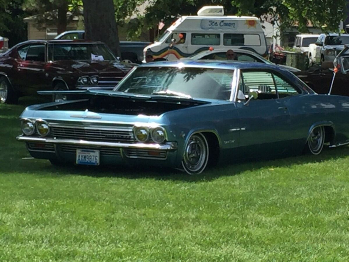 1965 Blue Chevrolet Impala Coupe