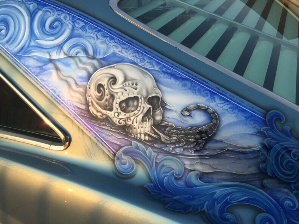 1965 Blue Chevrolet Impala Coupe