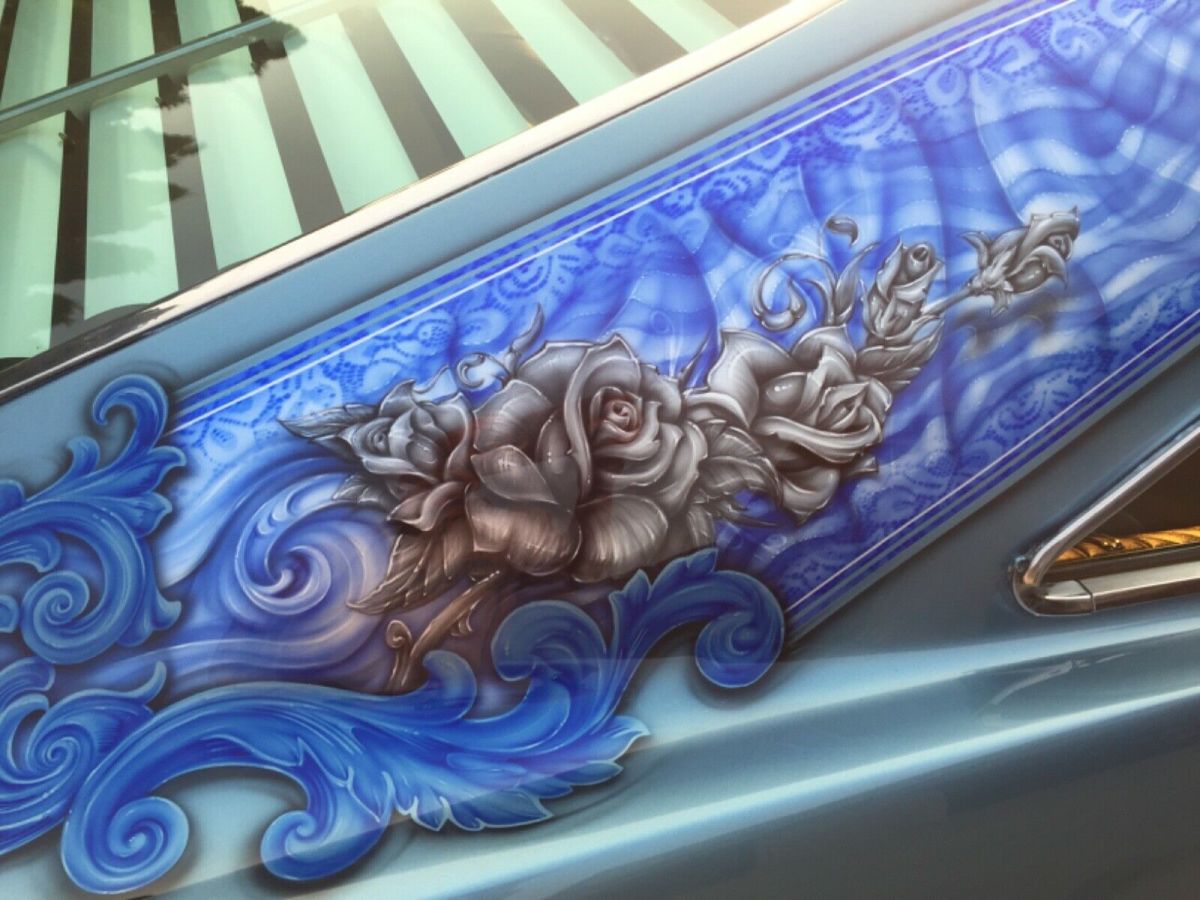 1965 Blue Chevrolet Impala Coupe