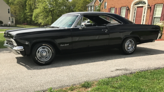 1965 Black Chevrolet Impala Coupe
