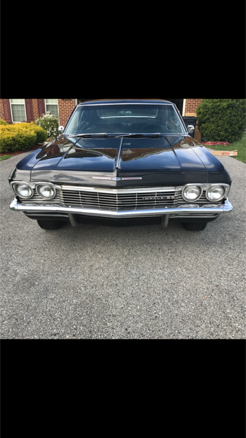 1965 Black Chevrolet Impala Coupe