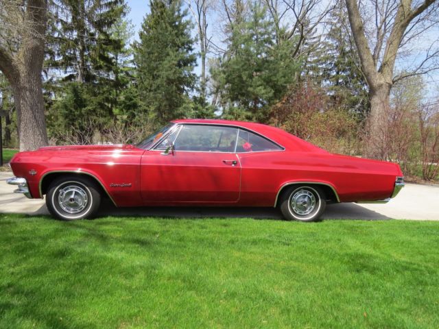 1965 Red Chevrolet Impala Fastback