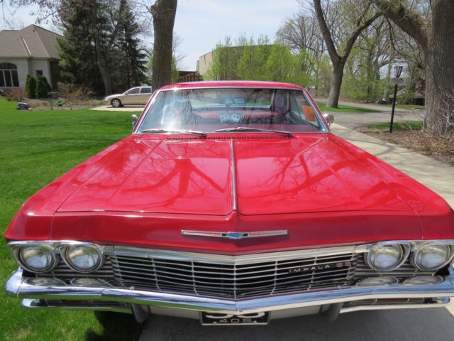 1965 Red Chevrolet Impala Fastback