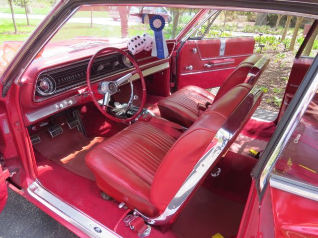 1965 Red Chevrolet Impala Fastback