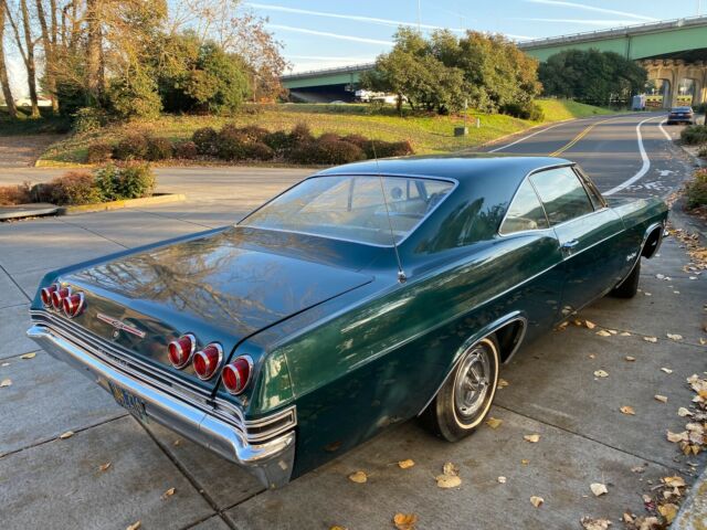 1965 Teal Chevrolet Impala Coupe