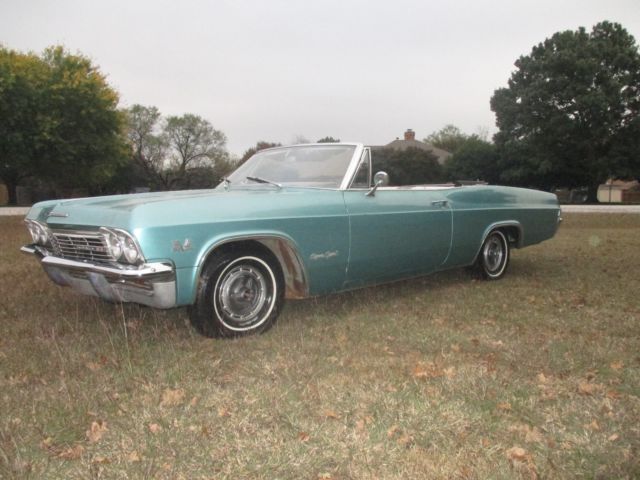 1965 Artesian Turquoise Chevrolet Impala Convertible
