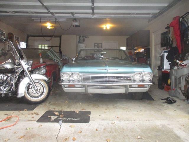 1965 Artesian Turquoise Chevrolet Impala Convertible