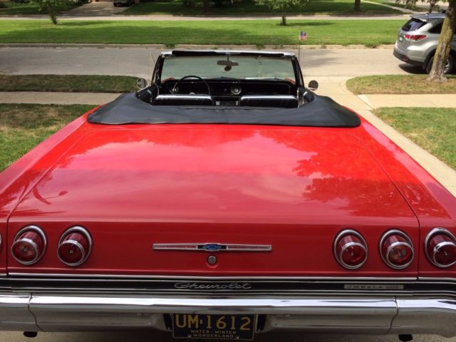 19650000 Red Chevrolet Impala Convertible