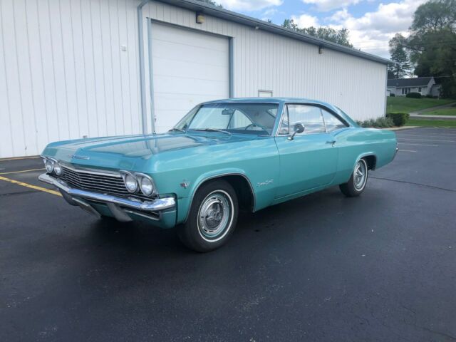 1965 Teal Chevrolet Impala Hardtop