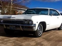 1965 White Chevrolet Impala Coupe