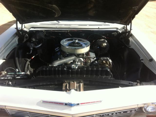 1965 White Chevrolet Impala Coupe