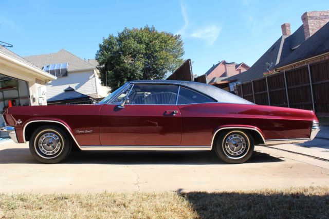 1965 Burgundy Chevrolet Impala Coupe