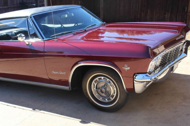 1965 Burgundy Chevrolet Impala Coupe