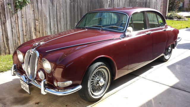 1965 Burgundy Jaguar 3.8 S-TYPE U/K
