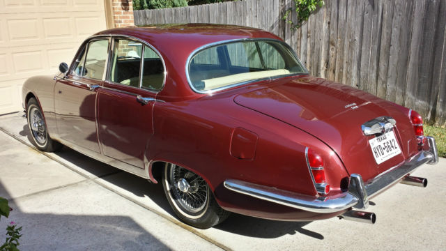 1965 Burgundy Jaguar 3.8 S-TYPE U/K