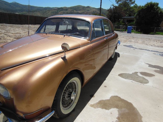 1965 Gold Jaguar S-Type Sedan