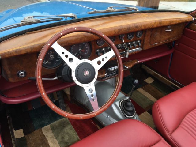 1965 Blue Jaguar XK Convertible