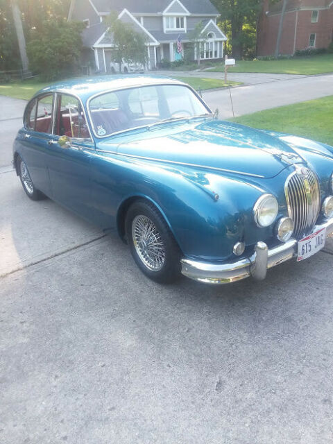 1965 Blue Jaguar Mk2 Sedan