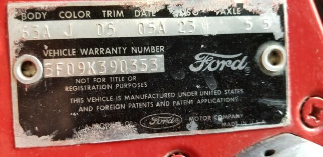 1965 Red Ford Mustang Fastback