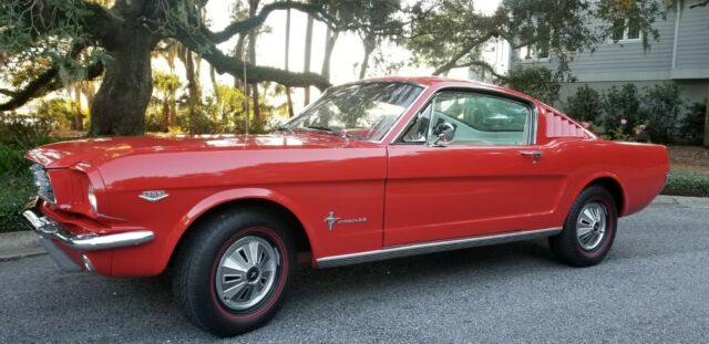 1965 Red Ford Mustang Fastback