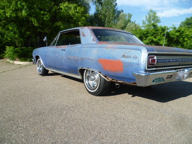 1965 Blue Chevrolet Malibu Coupe