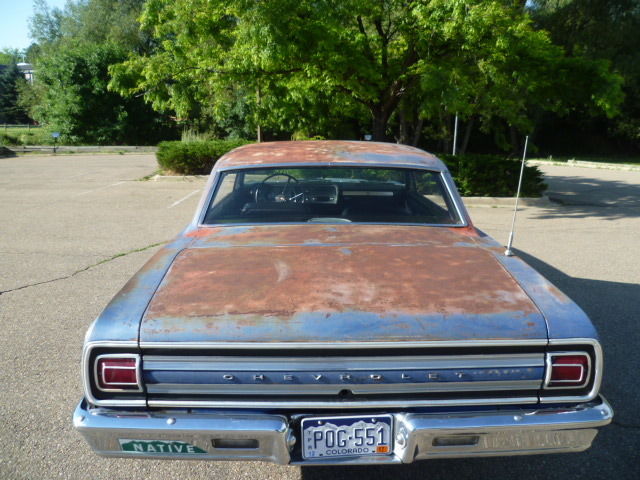 1965 Blue Chevrolet Malibu Coupe