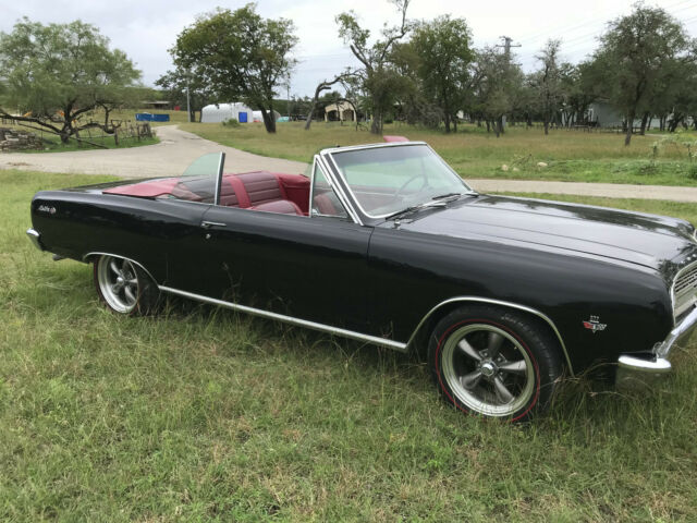 1965 Black Chevrolet Malibu Convertible