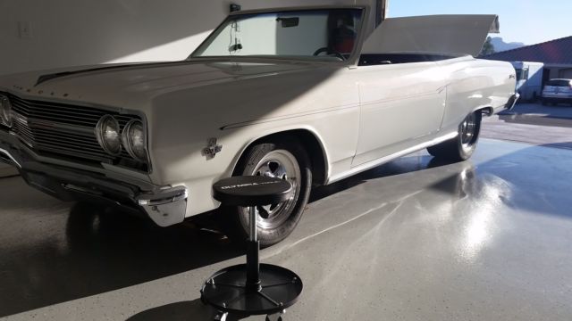 1965 WHITE Chevrolet Malibu Convertible